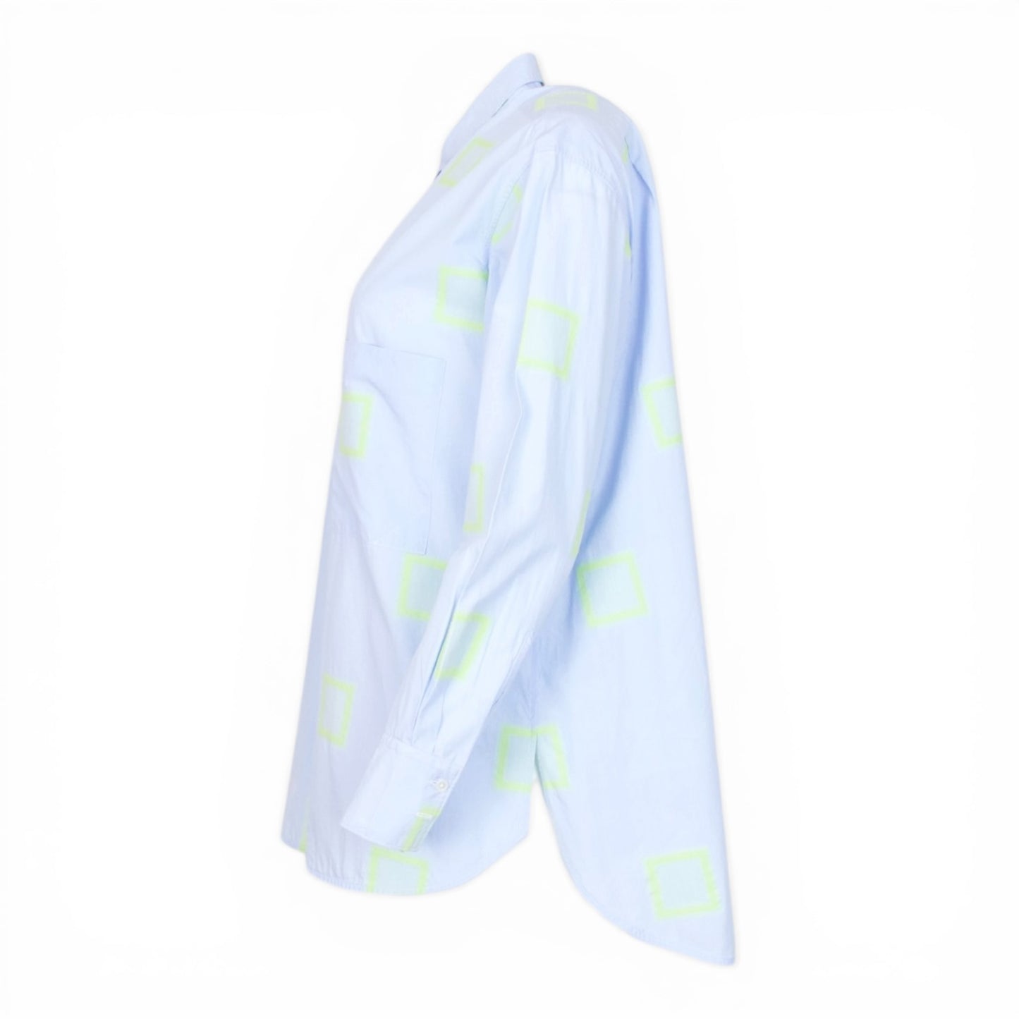 Lis Lareida Bluse blau/grün Gr. 36