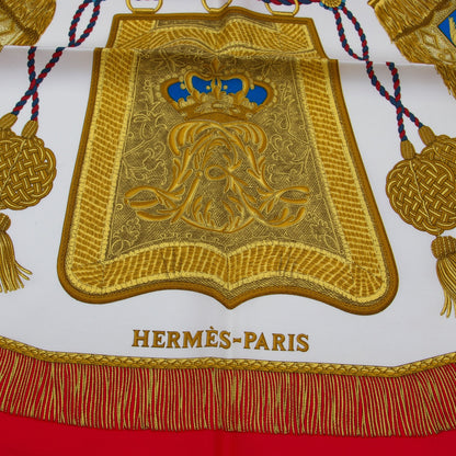 Hermès Carré "Poste et Cavalerie" rot