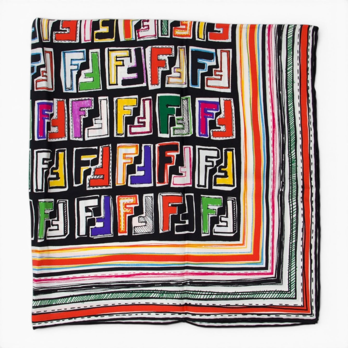 Fendi Seidentuch multicolor