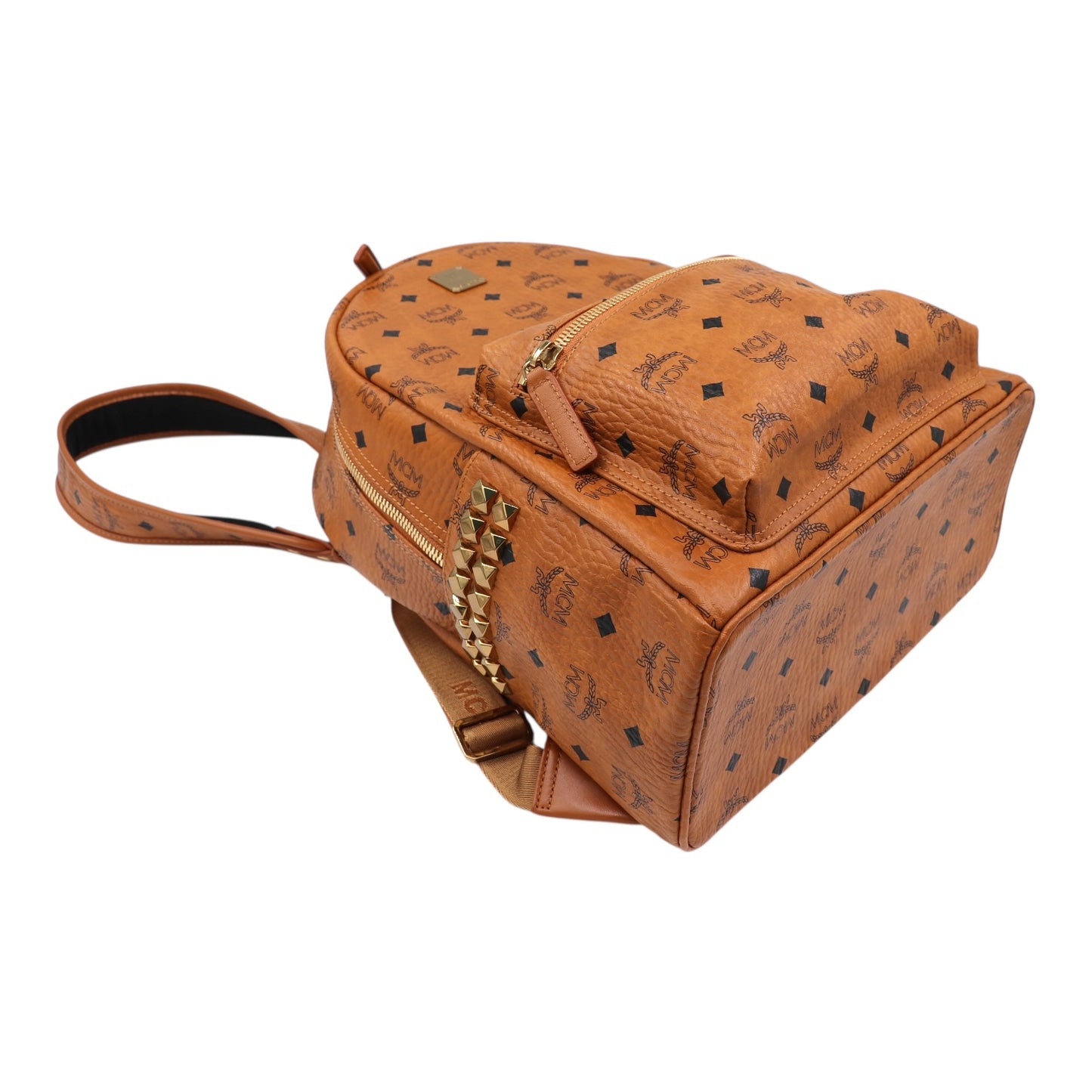 MCM Stark Medium Rucksack cognac