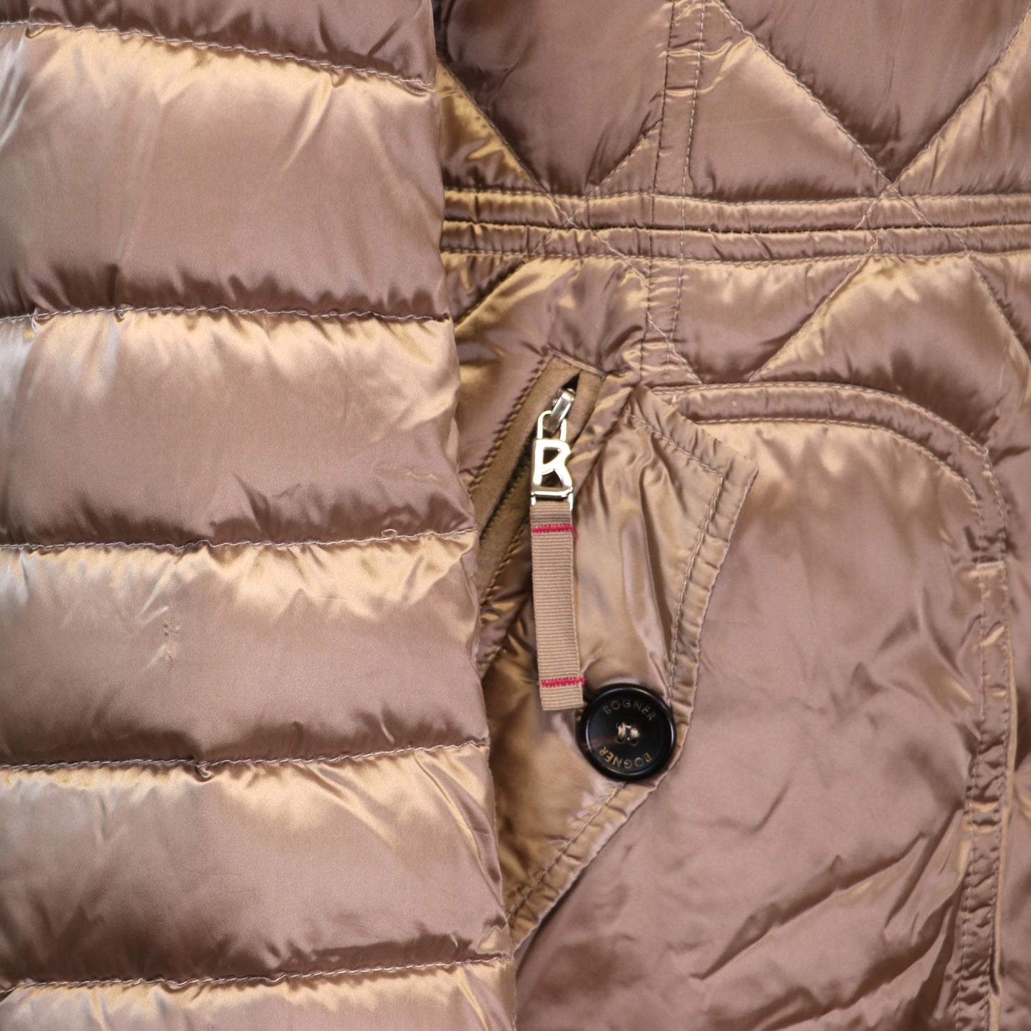 Bogner Daunenmantel taupe Gr. 40