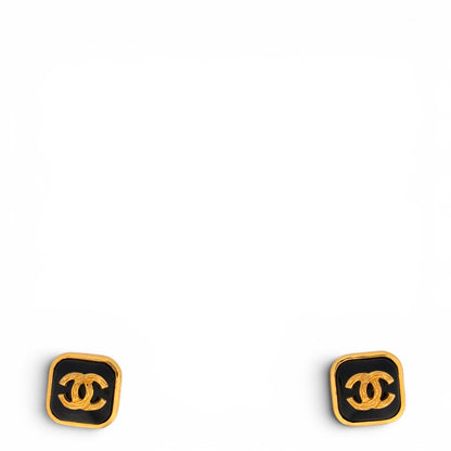 Chanel Ohrringe schwarz/gold