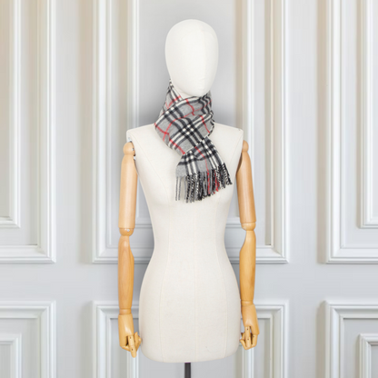 Burberry Schal Kaschmir grau kariert
