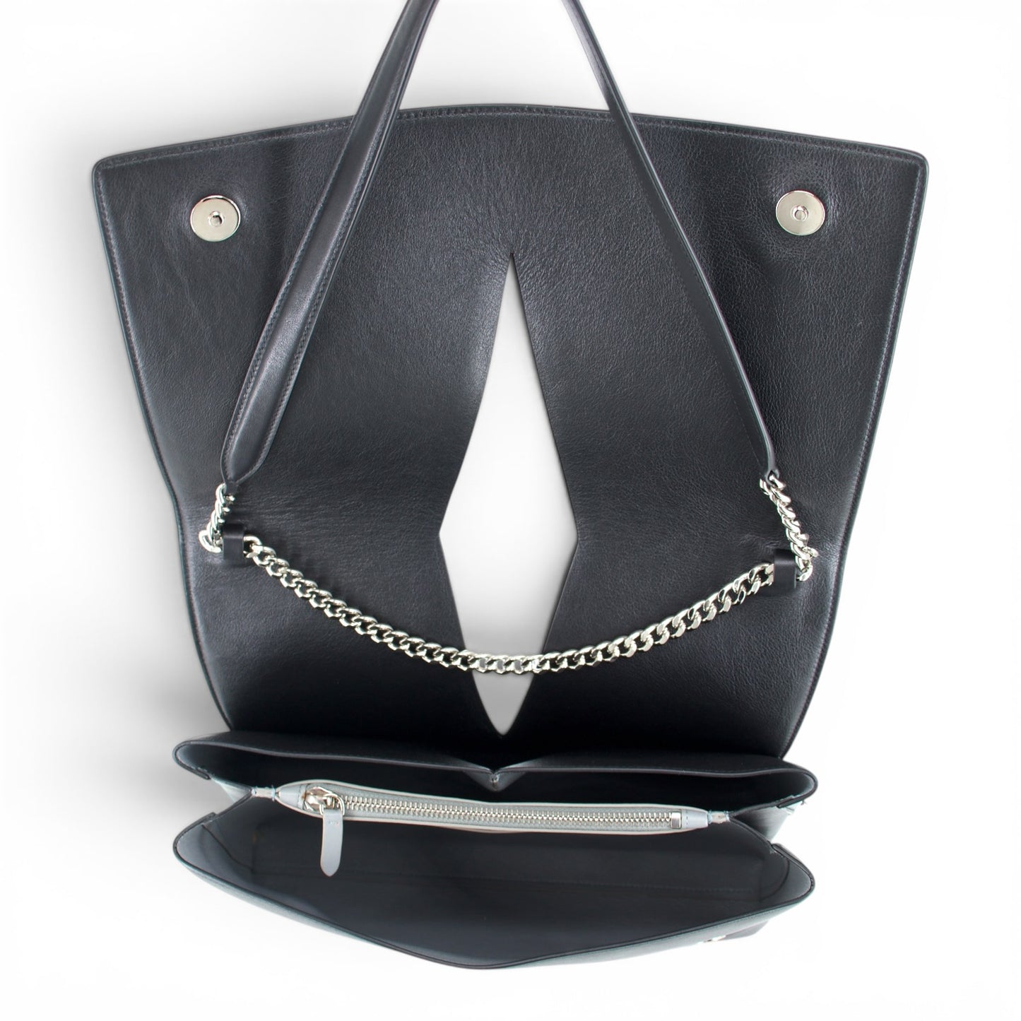 Jil Sander Medium View Schultertasche schwarz