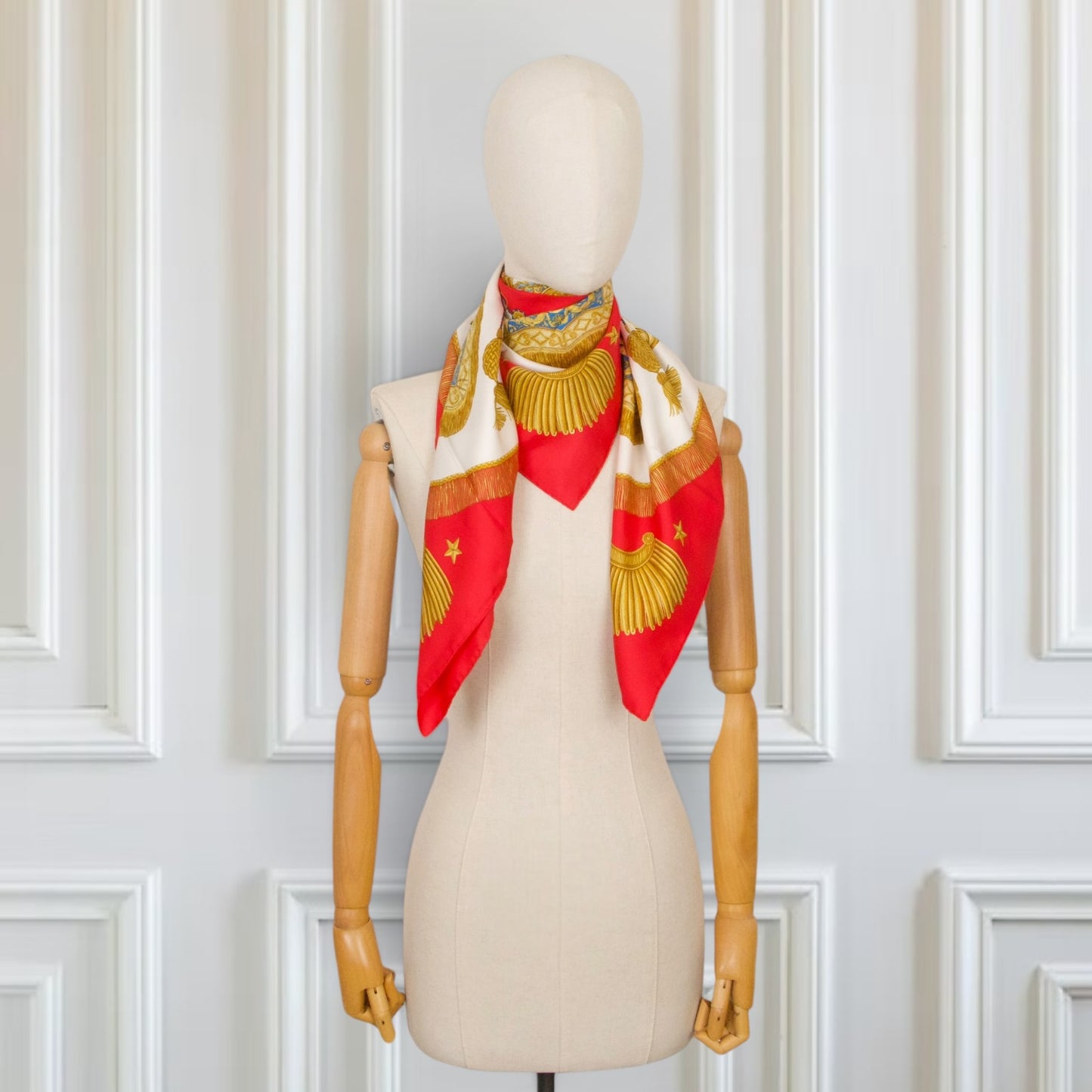 Hermès Carré "Poste et Cavalerie" rot