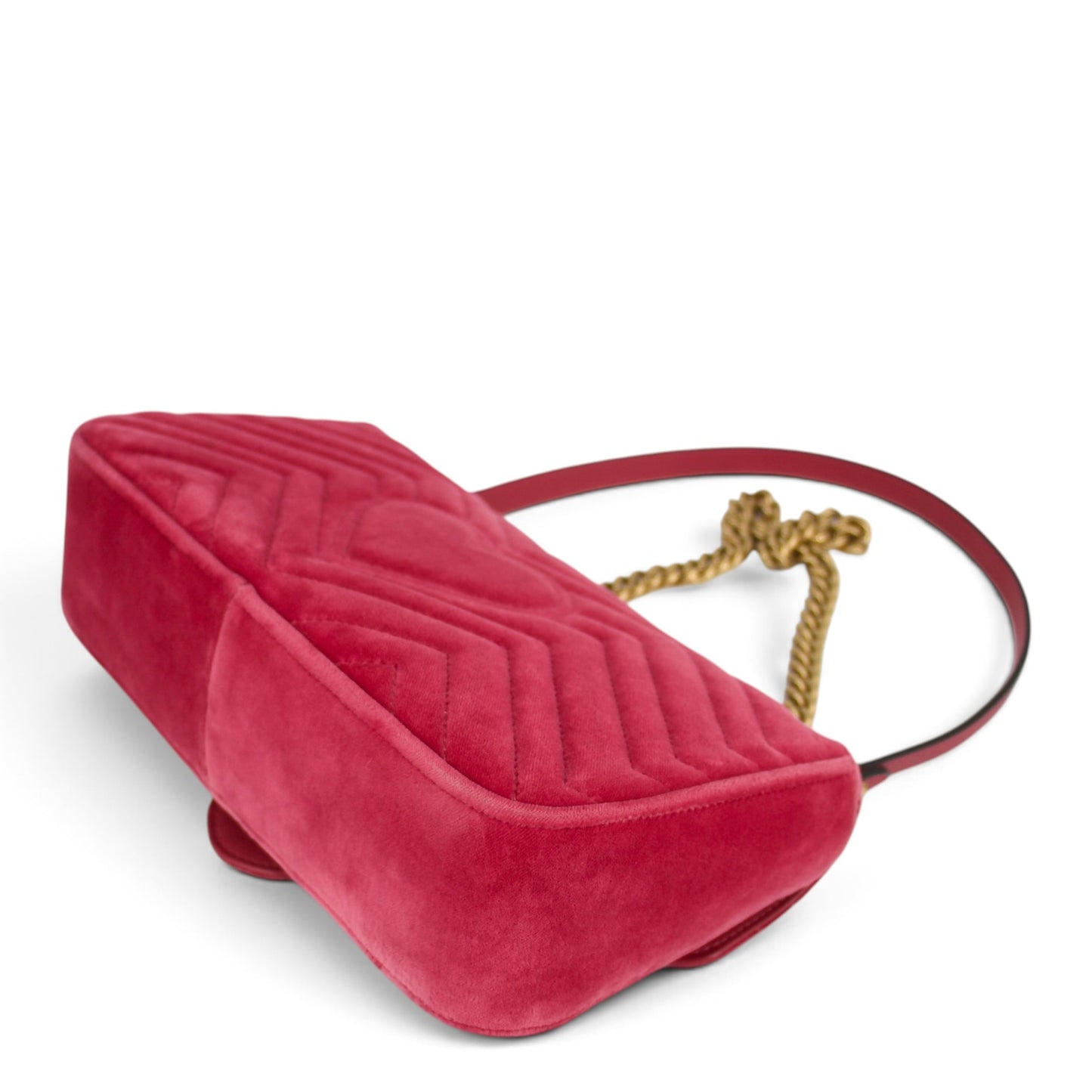 Gucci GG Marmont Samt raspberry
