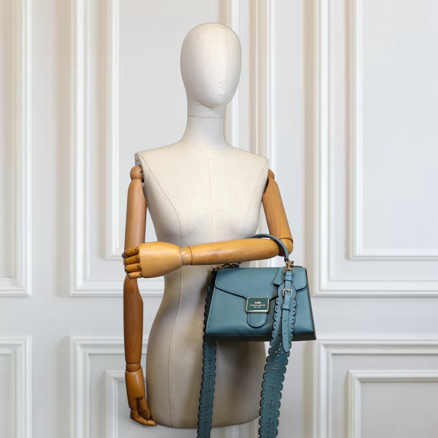 Coach Pepper Satchel petrol