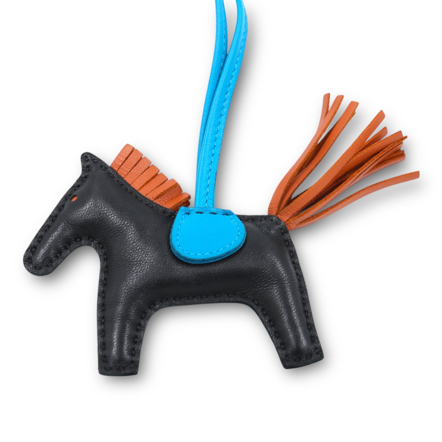 Hermès Rodéo PM schwarz/blau/braun