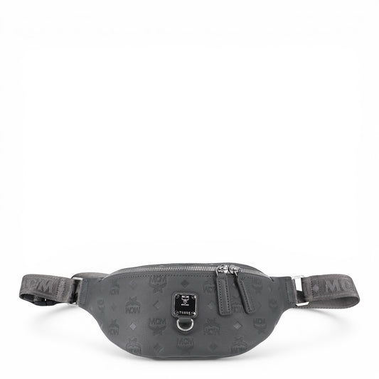 MCM Fursten Gürteltasche Leder grau