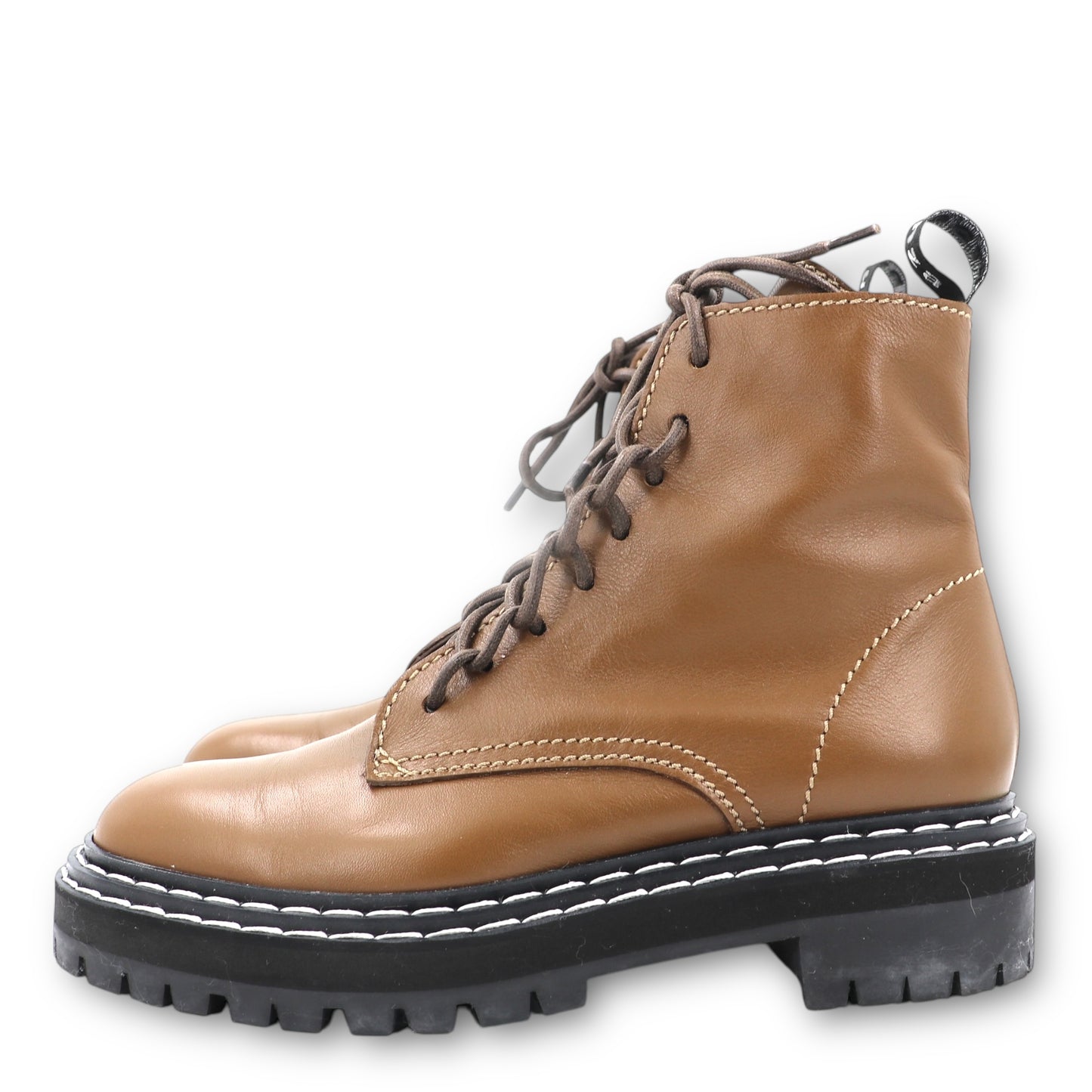Proenza Schouler combat boots oliv Gr. 38