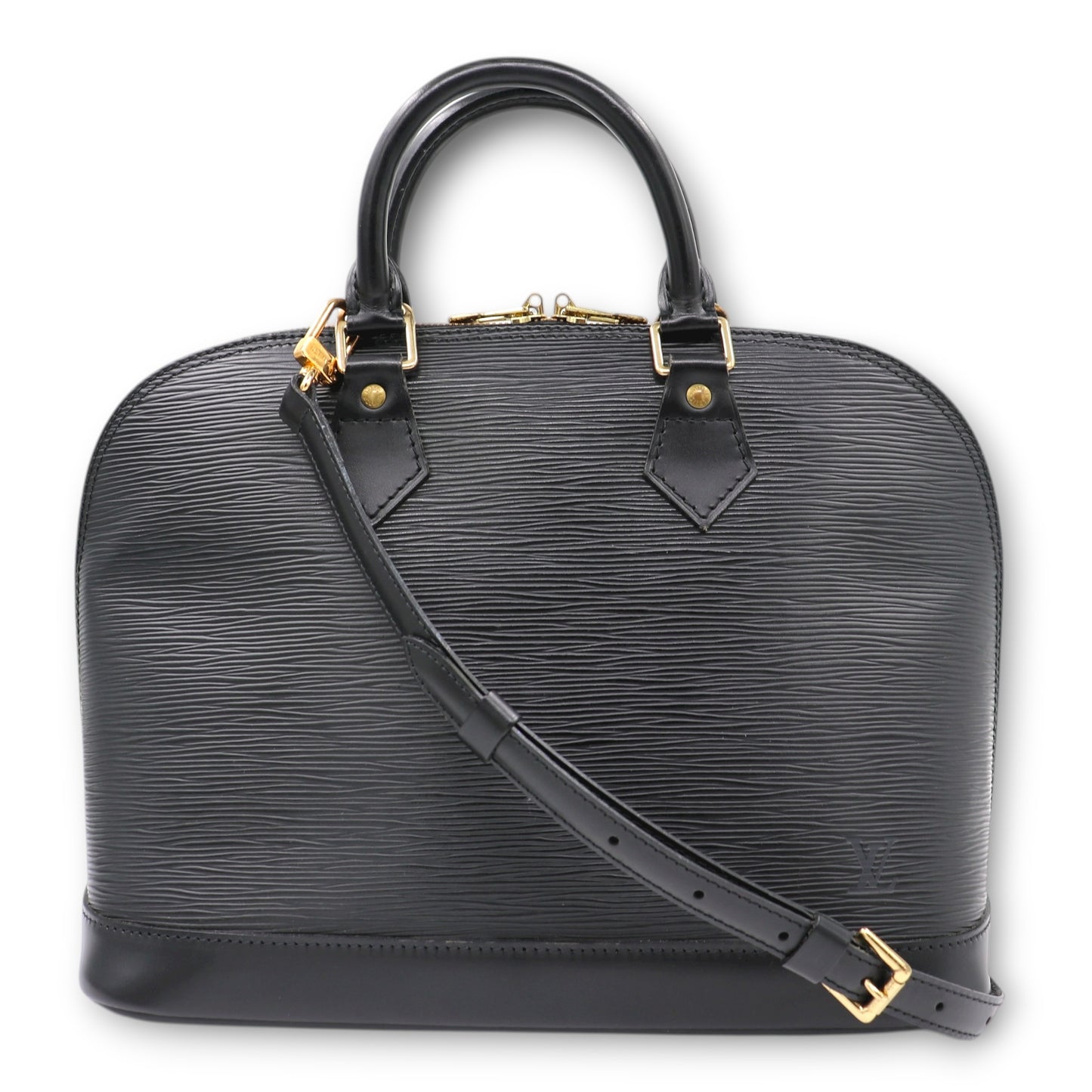 Louis Vuitton Alma PM Epi schwarz mit Schulterriemen