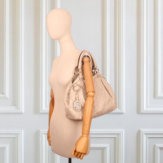 Gucci Sukey Guccissima Leder beige