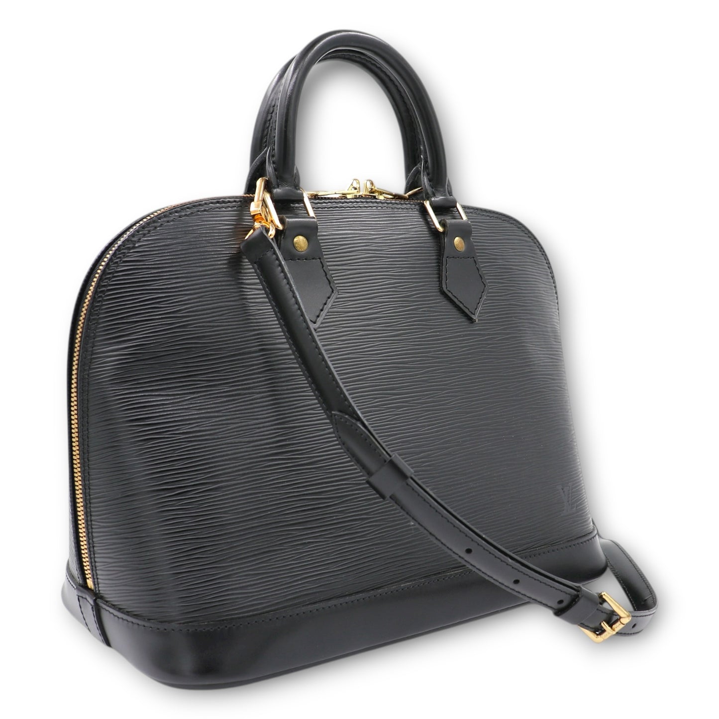 Louis Vuitton Alma PM Epi schwarz mit Schulterriemen