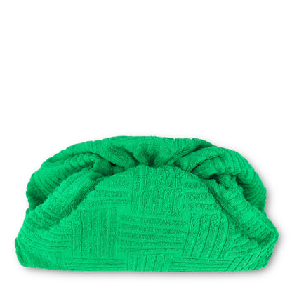 Bottega Veneta Pouch Intreccio Terry  "Grass"