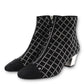 Chanel Stiefeletten schwarz mit Strass Gr. 37.5