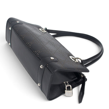 Dior East West Cannage Schultertasche schwarz