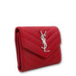 SAINT LAURENT Cassandre trifold Portemonnaie rot