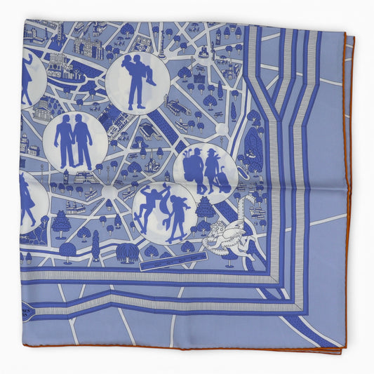 Hermès Carré "Les nouveaux amoureux de Paris"