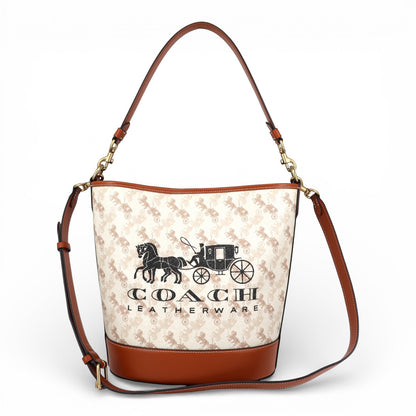 Coach Dakota Beuteltasche weiss/braun