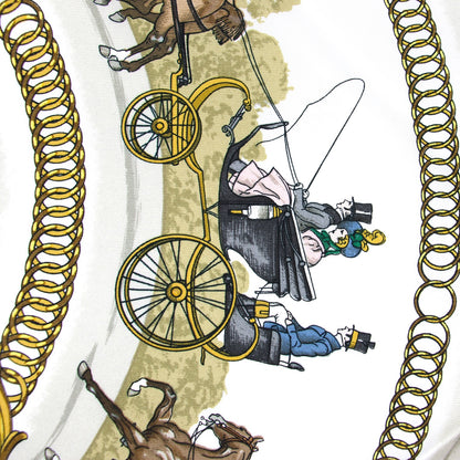 Hermès Carré " La Promenade de Longchamps" marine