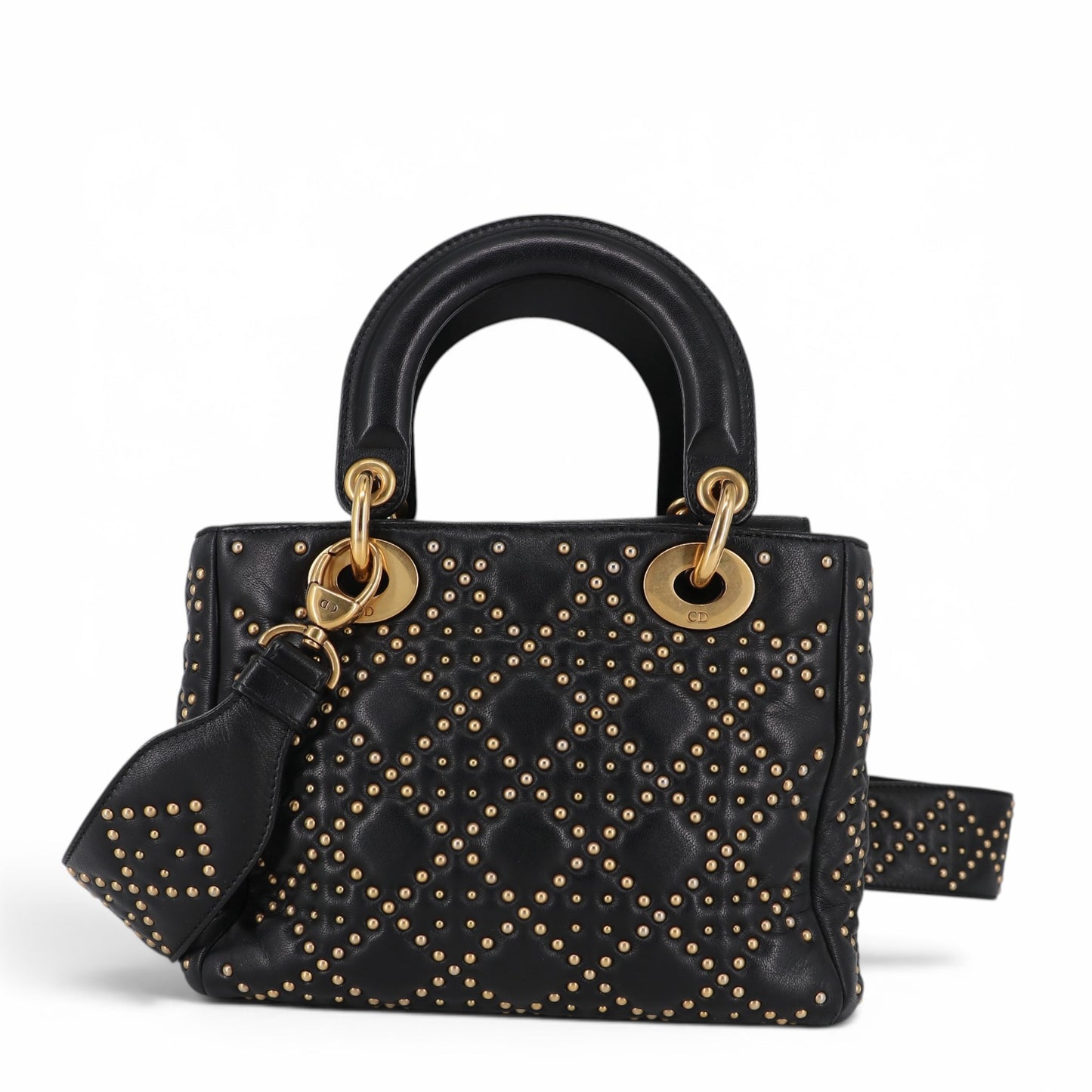 Dior Lady Dior Small Stud schwarz GHW