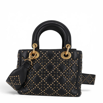 Dior Lady Dior Small Stud schwarz GHW