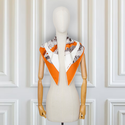 Hermès Pointe “Regarde Paris” orange