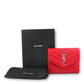 SAINT LAURENT Cassandre trifold Portemonnaie rot