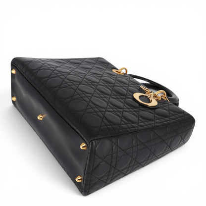 Dior Lady Dior Large schwarz GHW