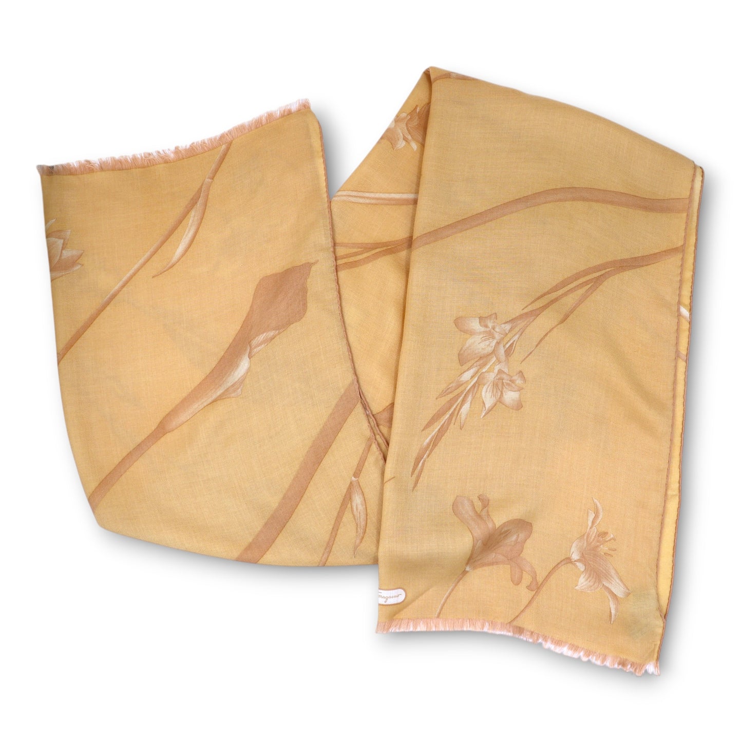 Salvatore Ferragamo Schal gelb