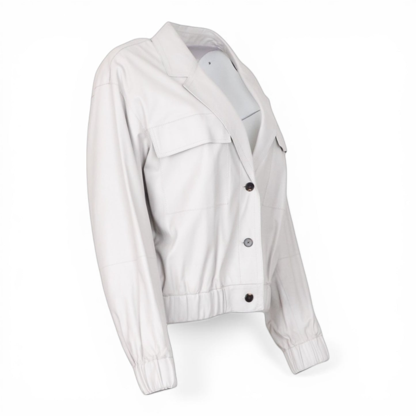 Lafayette 148 Lederjacke grau Gr. M