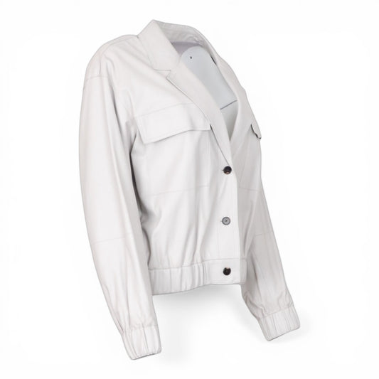 Lafayette 148 Lederjacke grau Gr. M