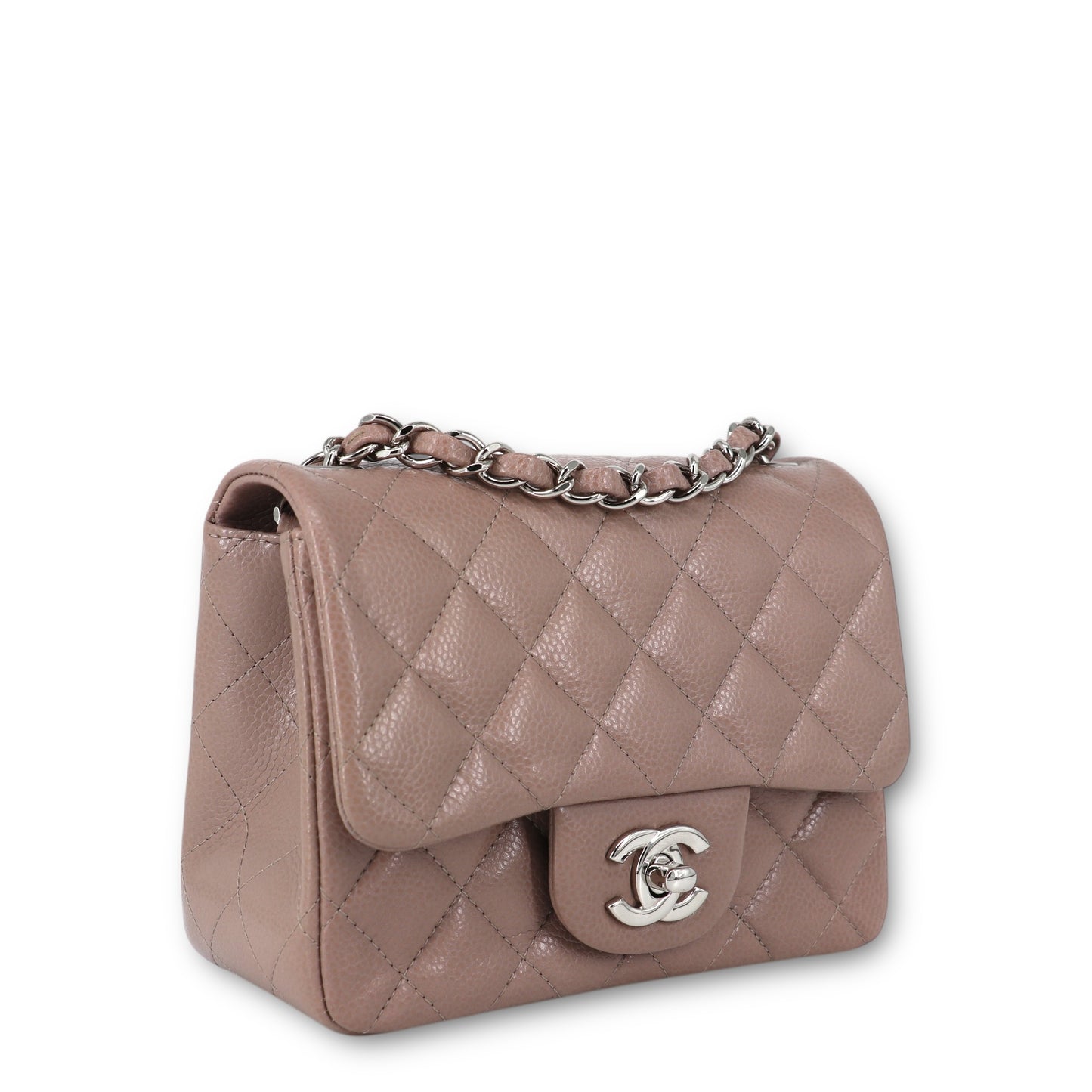 Chanel Timeless mini square taupe