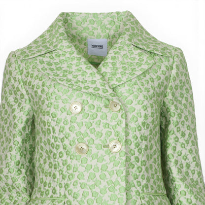 Moschino Blazer crème/grün geblümt Gr. 38
