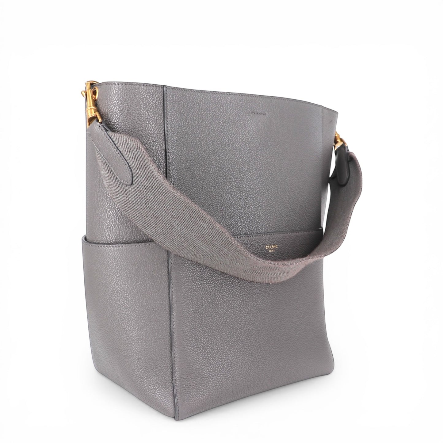 Celine Seau sangle Beuteltasche grau