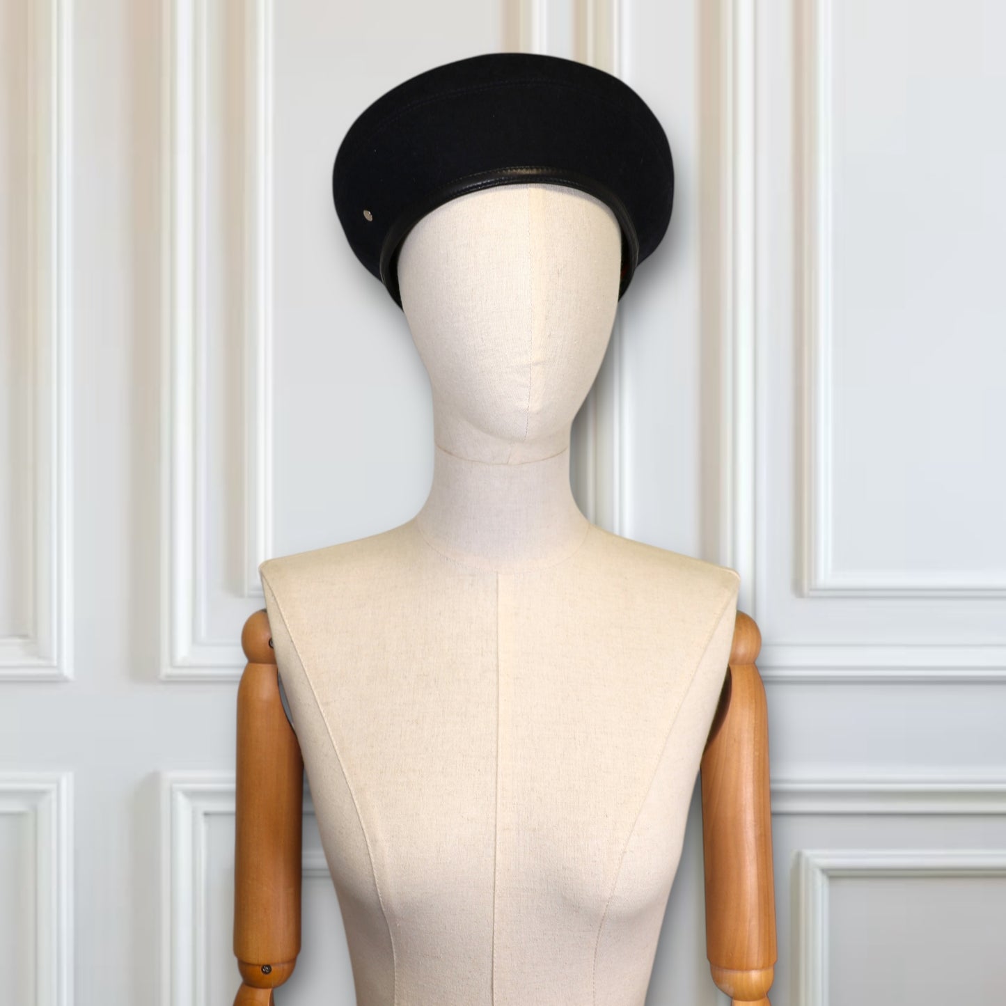 Hermès Saint-Honoré Rocabar Béret marine Gr. 58