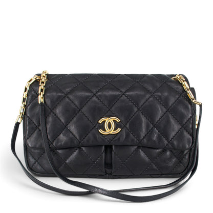 Chanel Wild Stitch Chain Flap schwarz GHW
