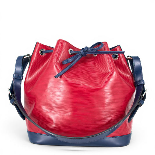 Louis Vuitton Petit Noé epi tricolor Fuchsia/Indigo/Figue