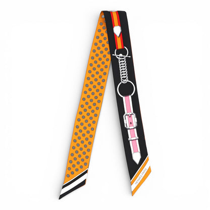 Hermès Twilly "Grand Tralala" Miel/noir