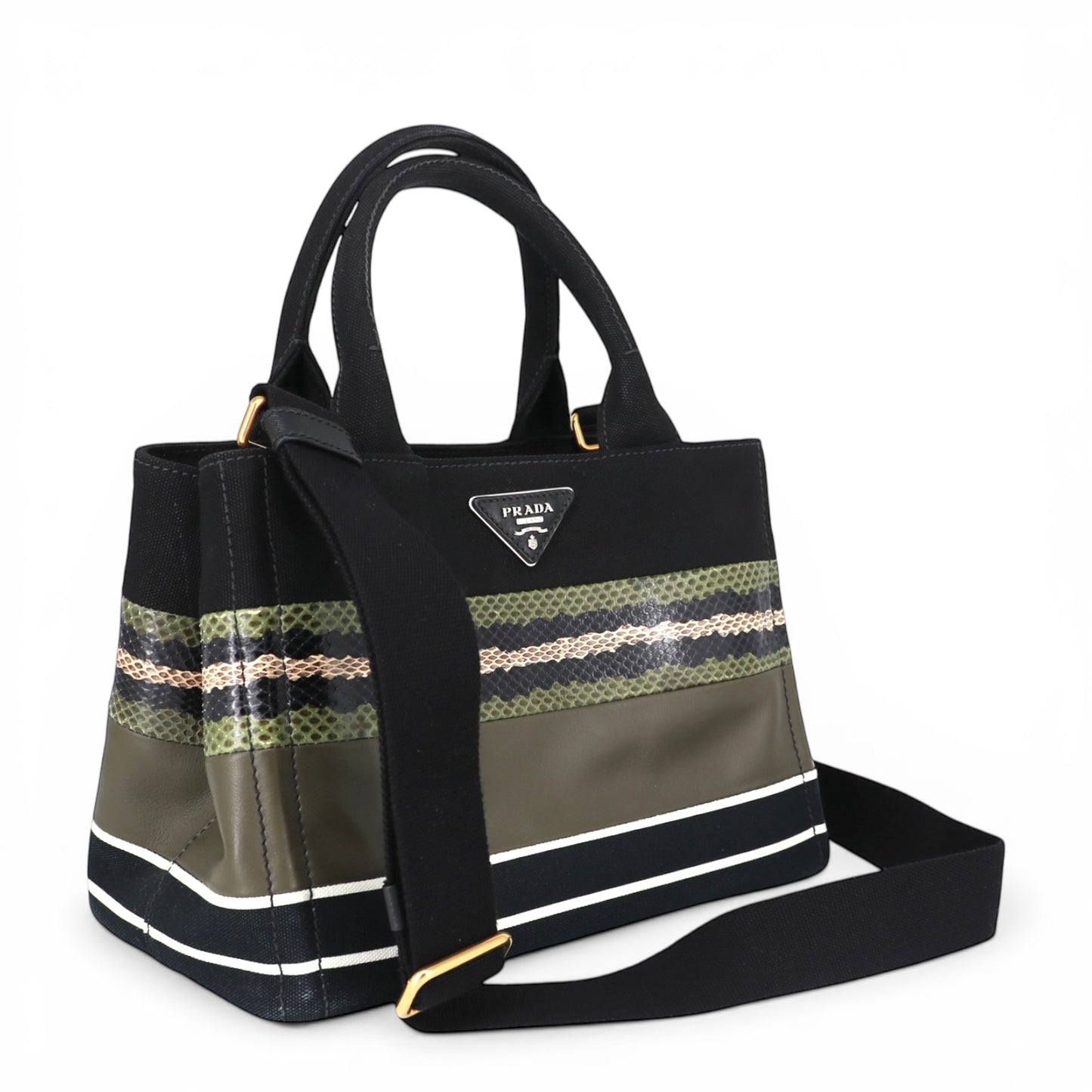 Prada Canapa schwarz/grün