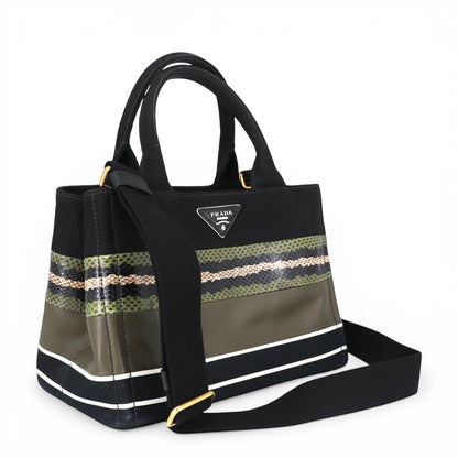 Prada Canapa schwarz/grün