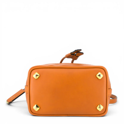 MCM Heritage Beuteltasche Visetos cognac