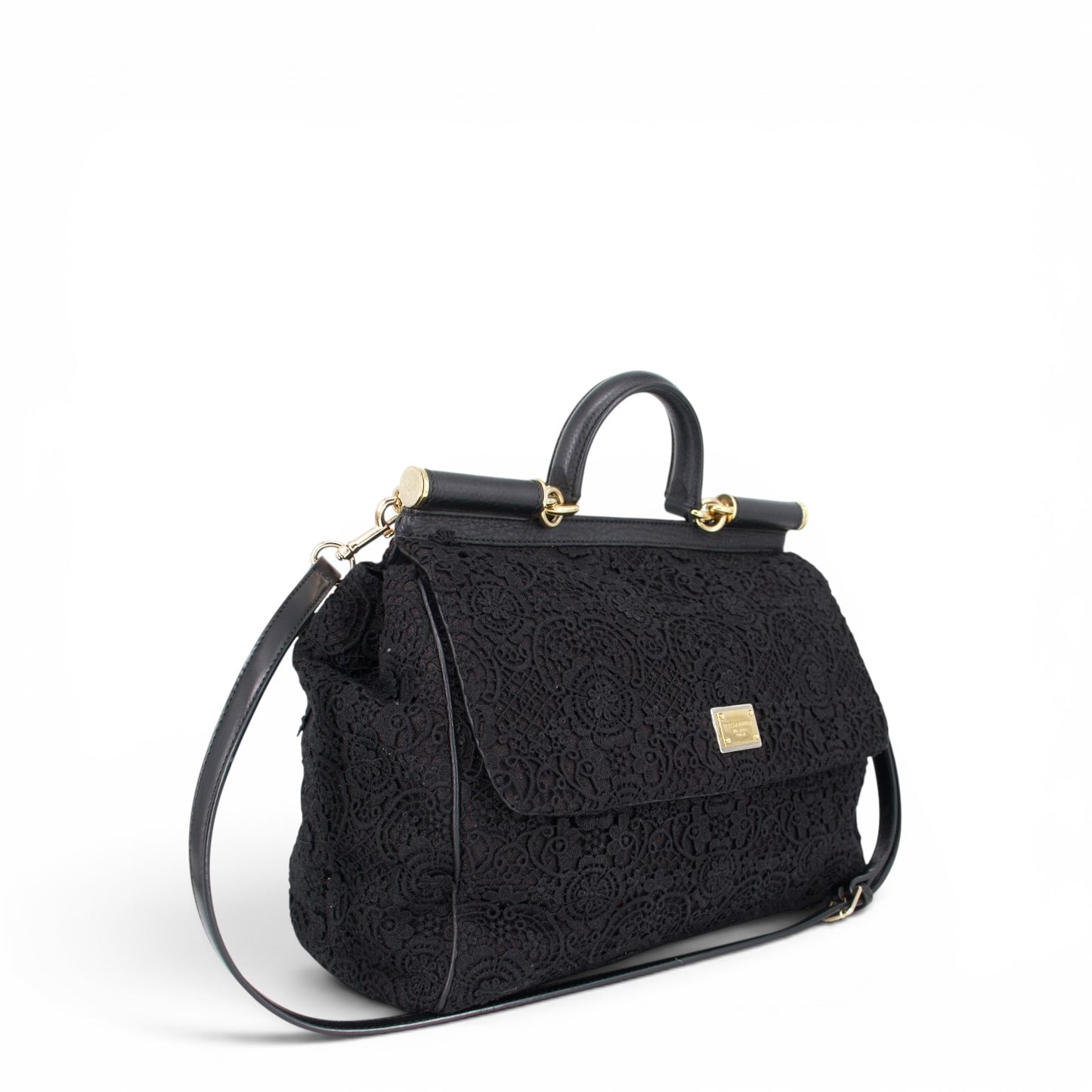 Dolce & Gabbana Large Sicily Spitze schwarz