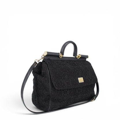 Dolce & Gabbana Large Sicily Spitze schwarz