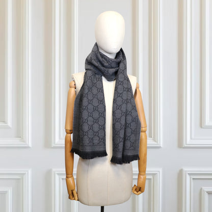 Gucci Schal GG grau reversible