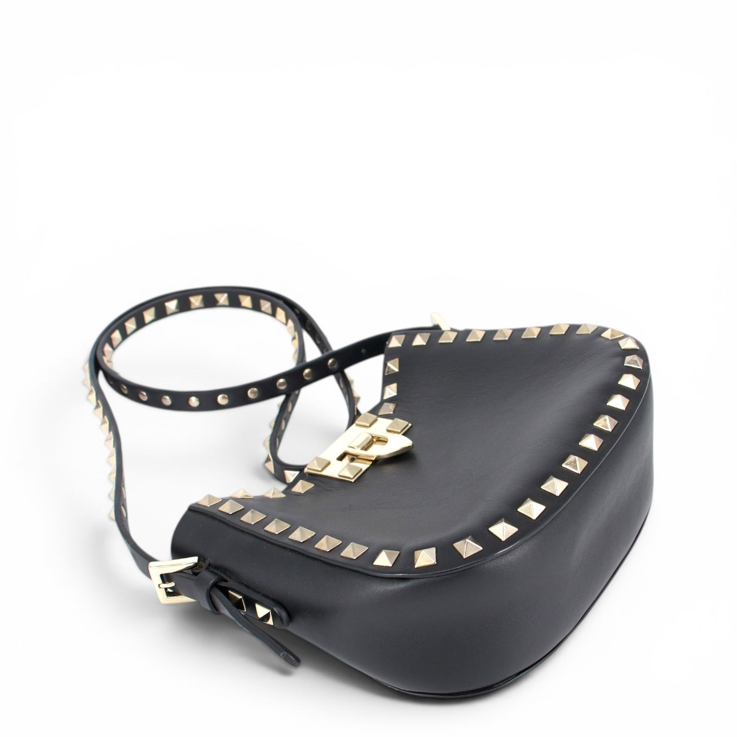 Valentino Rockstud Umhängetasche schwarz