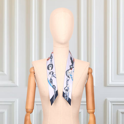 Hermès Twilly "Brides de Gala" blau