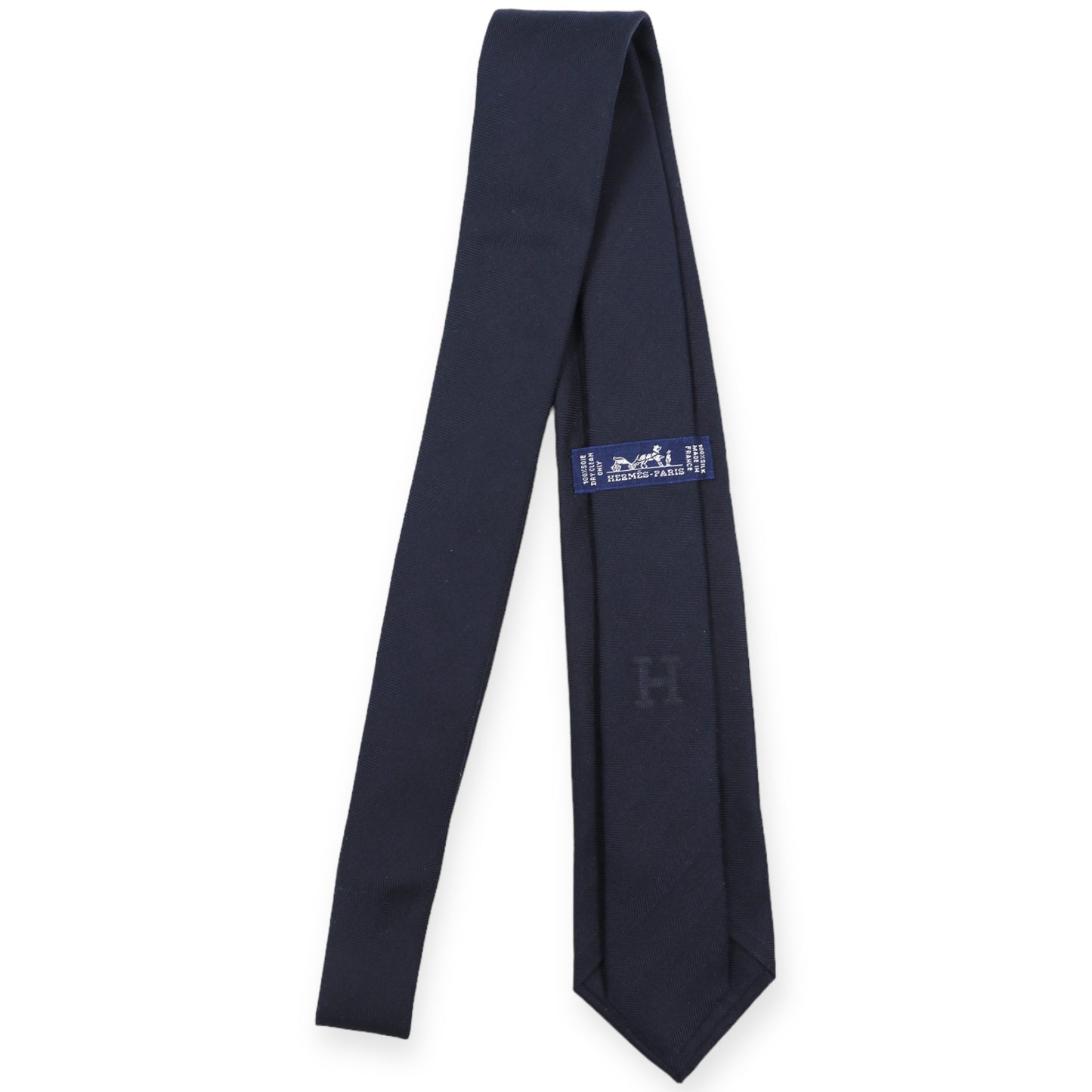 Hermès Krawatte chevron marine