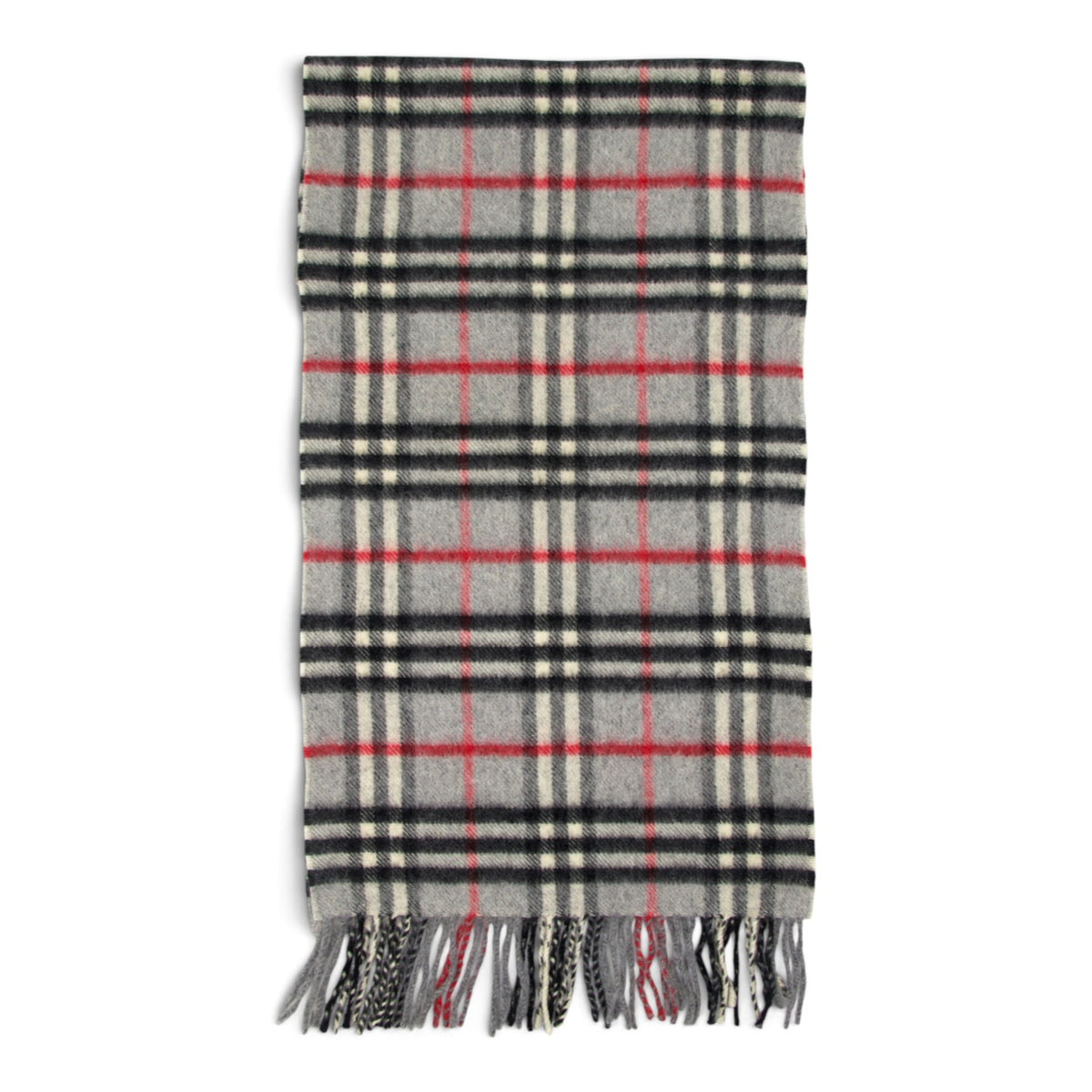 Burberry Schal Kaschmir grau kariert