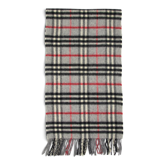 Burberry Schal Kaschmir grau kariert